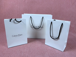 专柜购物袋子小ck礼品袋 丝带手提袋 纸袋包包装袋子
