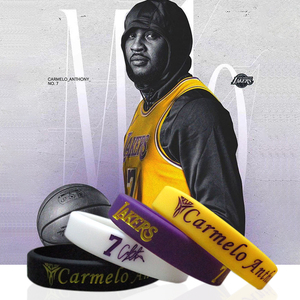 卡梅隆安东尼湖人手环开拓者00号nba尼克斯甜瓜7篮球运动签名腕带