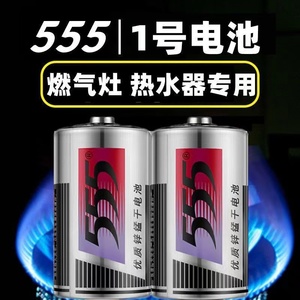 555大号电池1号一号燃气灶热水器煤气炉天然气手电筒用4节干电池