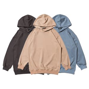 yeezy season6 calabasas椰子纯色侃爷同款高街毛圈男女连帽卫衣