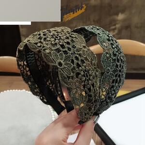 发卡成年女气质妈妈款蕾丝宽发带遮白发宽边头箍中年压发发箍头饰