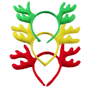 圣诞节派对演出道具成人儿童幼儿表演动物头饰cos龙角鹿角龙头箍