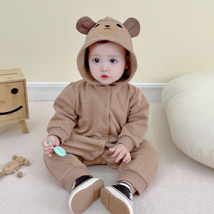 00巴香草旗舰店天猫婴儿秋装外套0一1岁男女宝宝恐龙连体衣春秋外穿