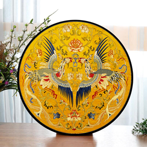 十字绣钻石绣双凤凰2021新款客厅吉祥如意圆形小件贴满砖秀钻石画