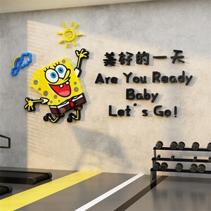 海绵宝宝墙面装饰