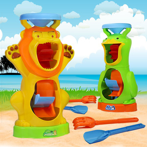 新款儿童沙滩沙漏玩具套装 大号沙车大号 铲子沙桶决明子沙池