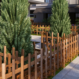 栅栏实木花园围栏户外防腐木庭院室外公园草坪围墙护栏装饰小篱笆
