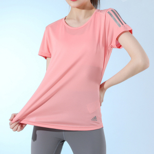adidas阿迪达斯运动套装女夏新款速干短袖透气短裤瑜伽运动两件套