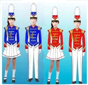 儿童鼓号队服装演出服新款男女中小学仪仗队鼓乐队表演升旗手仪式