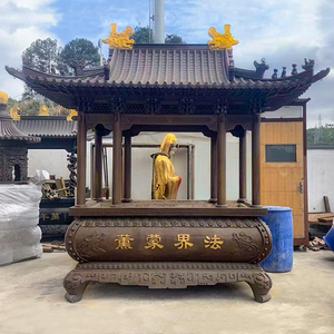 寺庙铸铁专用大香炉室外大号盖户外前祠堂用供奉长方形大型烧香炉