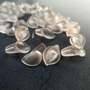 岸芷汀兰仿白水晶马蹄莲花苞花朵diy发簪饰品配件手工材料10*16mm