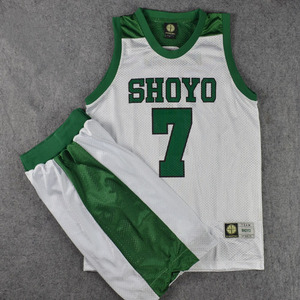 sd灌篮高手球衣队服翔阳7号永野满篮球衣背心篮球服套装训练 白色