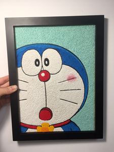 zhangmengjie2130淘宝fmandy卡通动物纸浆画材料包立体颜料泥 木板