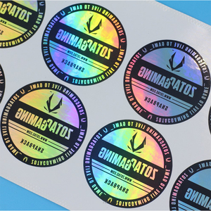 镭射激光防伪标签订做防拆撕毁无效一次性易碎不干胶商标贴纸定制