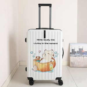 行李箱男个性潮流涂鸦拉杆箱女学生韩版时尚炫酷旅行箱大容量密码