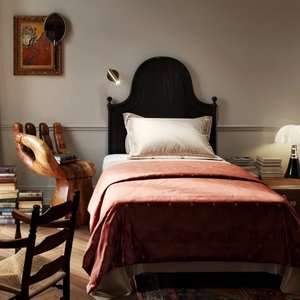 美式复古实木床法式高背简约双人床欧式儿童床高端做旧卧室大床