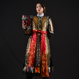 飞骑营 明制龙鳞甲直身搭配中国甲胄铠甲盔甲真人可穿汉服演出服