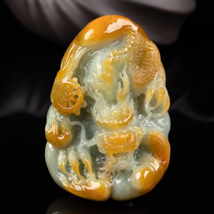 玉佛公冰种观音镶嵌叶子平安扣无事牌葫芦豆吊坠福瓜如意95人付款