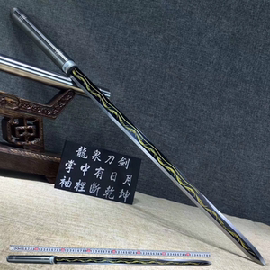 龙泉市锰钢一体棍中刀剑车载防身宝剑户外唐横刀具硬冷兵器未开刃