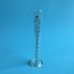 100ml玻璃刻度量筒 化学实验仪器 化玻 直型量杯 非塑料 教学仪器
