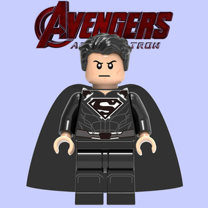 兼容乐高积木人仔dc正义联盟电影1117黑超人第三方男孩拼装玩具