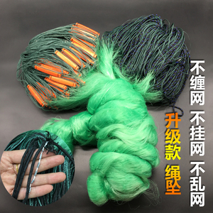 绳坠隐形包坠子三层渔网沉网粘网捕鱼丝网塑料漂粘鱼挂网加重型