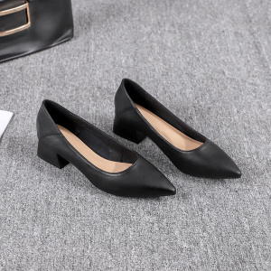 902人付款淘宝断码鞋特价真皮女鞋尖头细中跟皮鞋浅口一脚蹬办公室