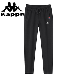 背靠背Kappa卡帕男款运动长裤休闲裤卫裤宽松直筒收口裤新款