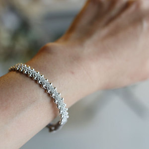 包税包邮日本代购野口阳平手工编银线串珠手链女款