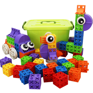 大号索玛立方体儿童六面拼插积木智力开发益智早教拼装玩具小学生