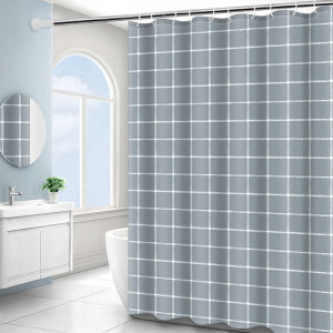 浴室隔断浴间浴帘防水洗澡隔离帘子淋浴房卫生间挡水拉帘厕所门布