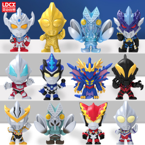 q版奥特曼盲盒玩具手办2022网红新款男生版男孩公仔摆件全套正版