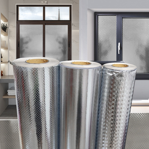 防晒办公室隔断玻璃窗花纸窗户贴纸不透明银色仿金属膜自粘不脱落