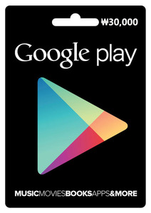 自动发货 韩国 google play gift card 谷歌 礼品卡 30000韩元