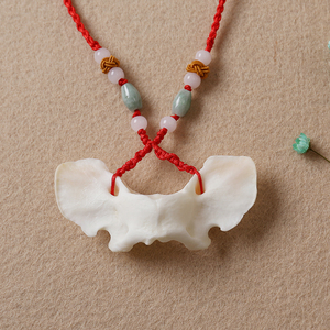 骨头吊坠狗项链