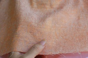 【锦衣行】卷草纹丝棉麻提花 汉服衫子 袄子 比甲 旗袍 手工布料