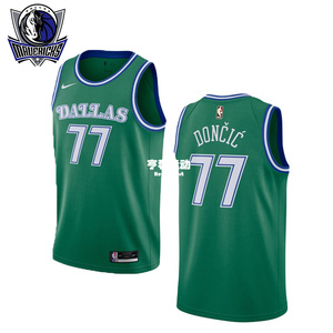 nike 东契奇达拉斯独行侠20-21复古 sw 球迷版 球衣 cn1021-320