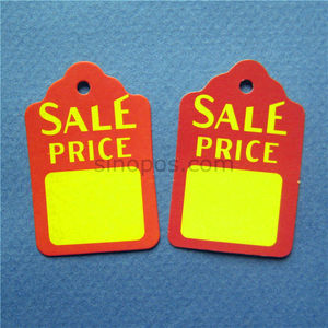 100片彩色sale价格吊牌 商店降价促销吊卡 服装特价标签纸卡