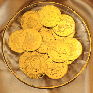 牙仙子游戏金币儿童换牙齿奖励宝藏玩具仿真金属硬币礼物纪念币