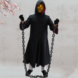 火影忍者cosplay阿飞cos服斗篷披风宇智波带土面具武器假发鞋全套