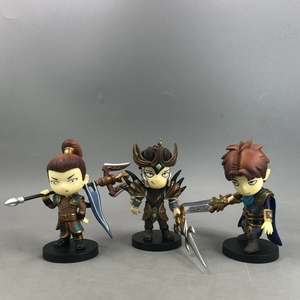 正品散货 英雄联盟 lol 草丛三人组 盖伦 赵信 皇子 游戏周边手办