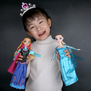 冰雪奇缘2艾莎女王 安娜公主人偶娃娃爱沙套装大礼盒玩偶圣诞礼物