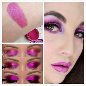 包邮stargazer玫红色珠光眼影散粉细腻易上色欧美风舞台夜店妆