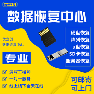 电脑机械移动硬盘数据恢复维修服务U盘内存sd卡视频文件远程修复