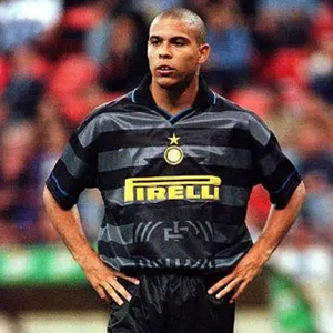 9798国际米兰复古球衣二客老款罗纳尔多足球服球迷版国米球服定制