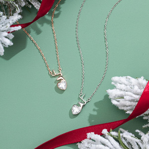 施华诺世奇镶嵌项链女夏简约百搭纯欲锁骨链s925银小众设计银饰