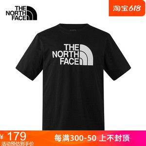 TheNorthFace北面短袖t恤男24春夏新款户外运动宽松圆领半袖86PS
