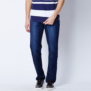 波顿牛仔裤男士直筒宽松2021春夏季薄款新浅蓝色百搭中老年长裤子