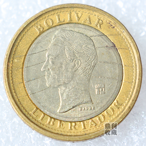 满30包邮委内瑞拉1玻利瓦尔硬币双色币美洲外国钱币各国外币收藏