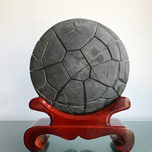 龟纹石戈壁石景观石观赏造型怪石头天然原石中式玄关风水奇石摆件